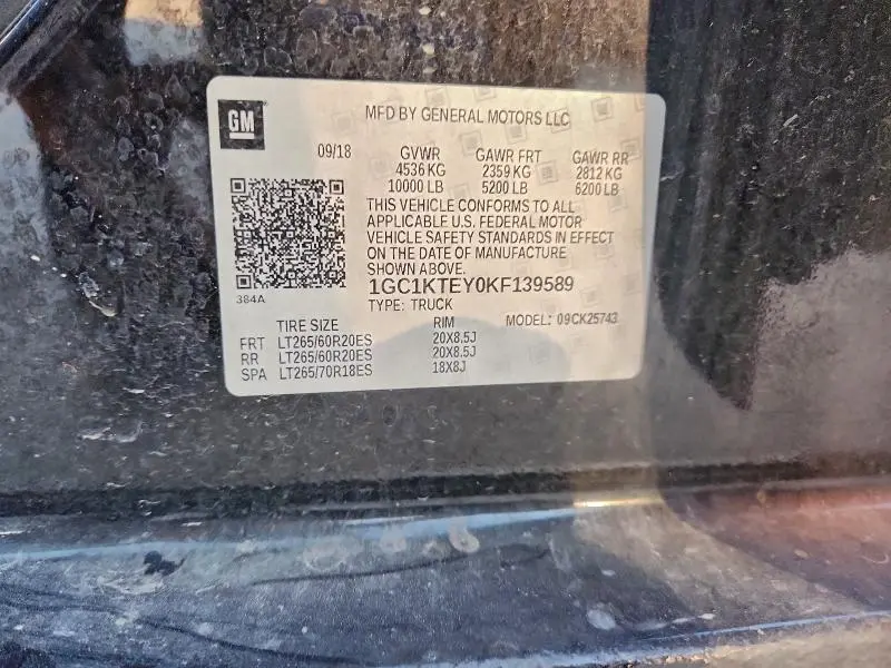 2019 CHEVROLET SILVERADO K2500 HEAVY DUTY LTZ  