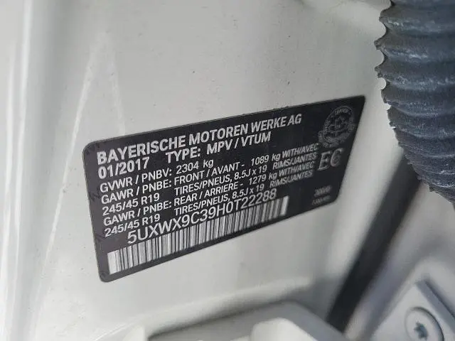 2017 BMW X3 XDRIVE28I  