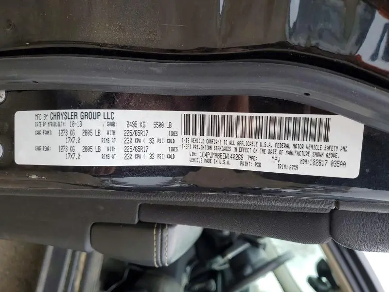 2014 JEEP CHEROKEE SPORT  