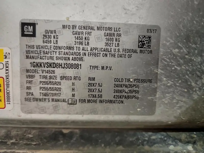 2017 GMC ACADIA LIMITED SLT-2  