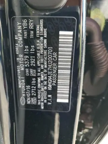 2017 GENESIS G80 BASE  