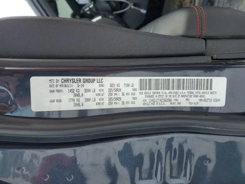 2014 DODGE DURANGO R/T  