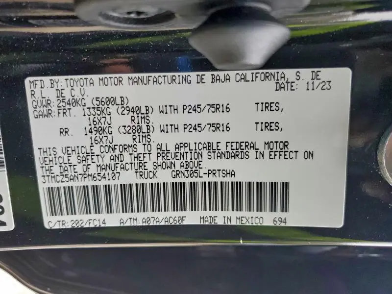 2023 TOYOTA TACOMA DOUBLE CAB  
