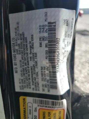 2016 FORD FUSION TITANIUM  