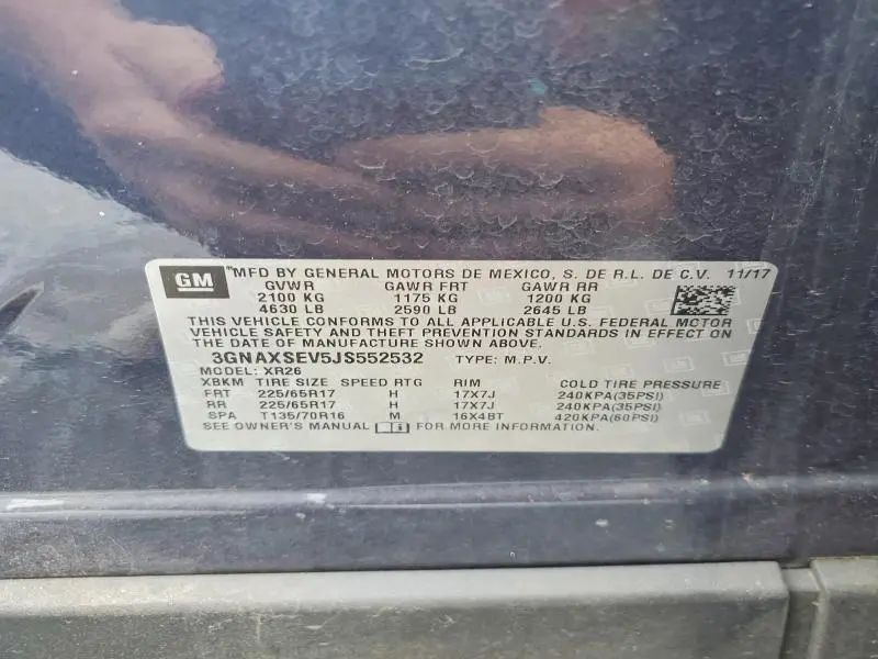2018 CHEVROLET EQUINOX LT  
