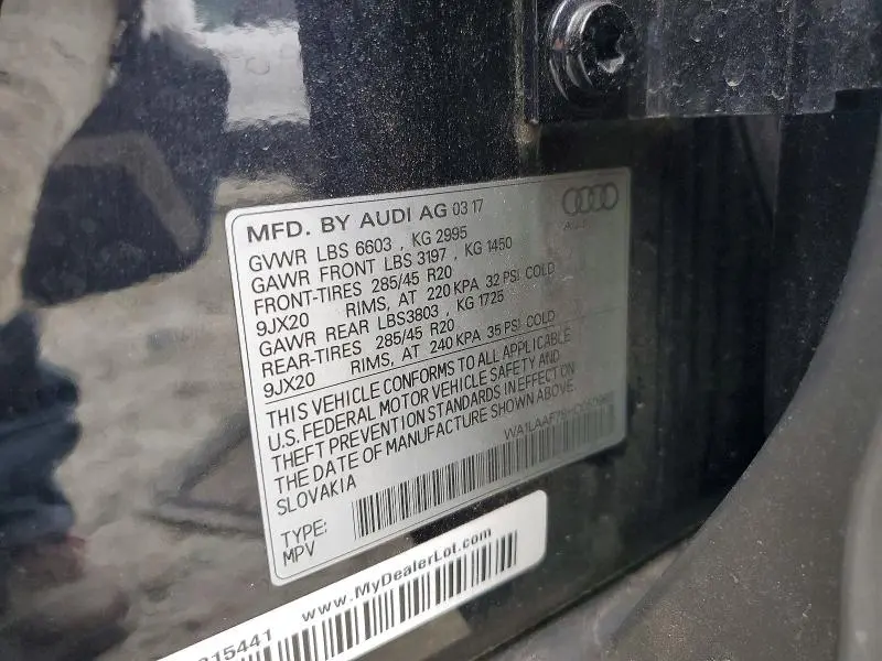 2017 AUDI Q7 PREMIUM PLUS  