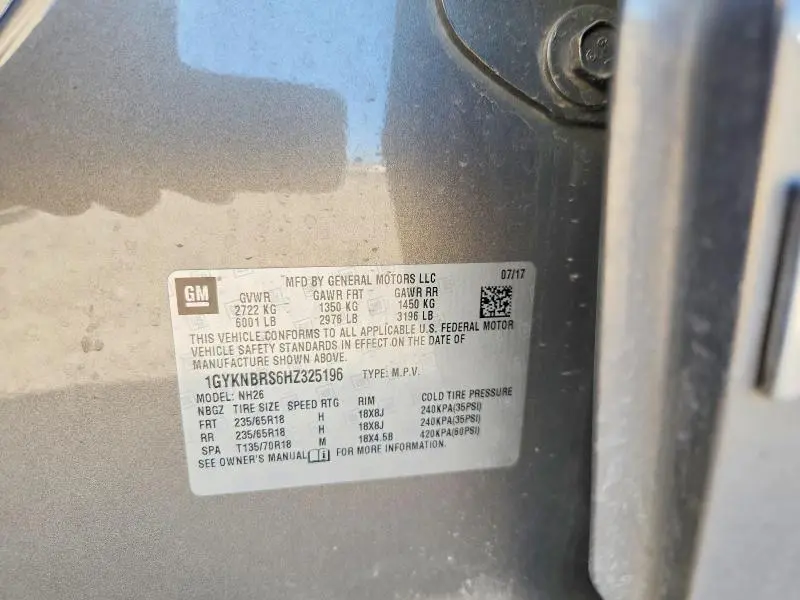 2017 CADILLAC XT5 LUXURY  