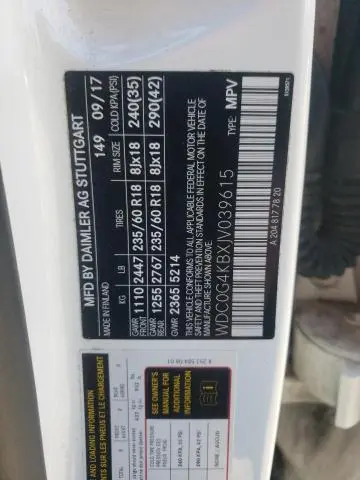 2018 MERCEDES-BENZ GLC 300 4MATIC  