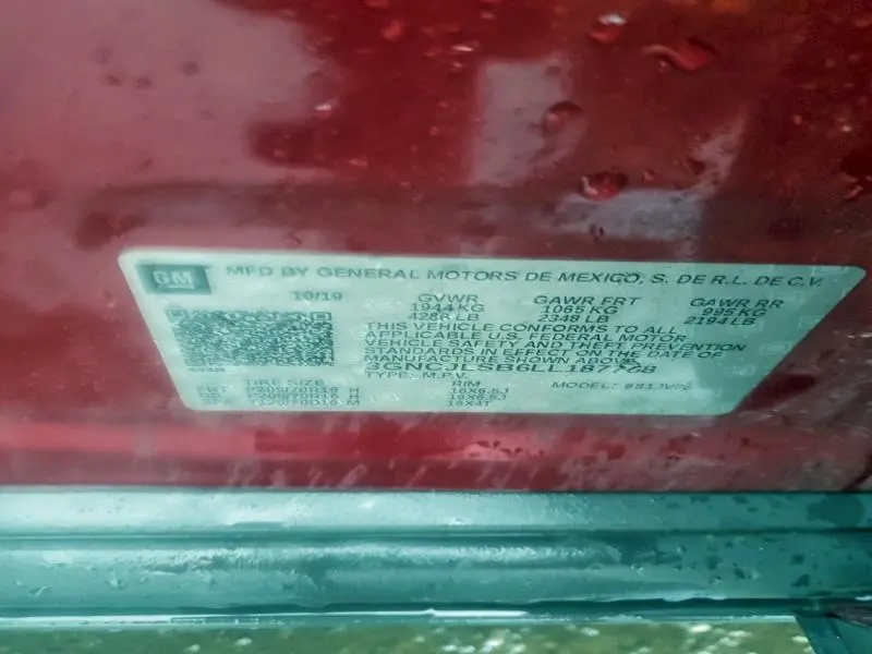 2020 CHEVROLET TRAX 1LT  