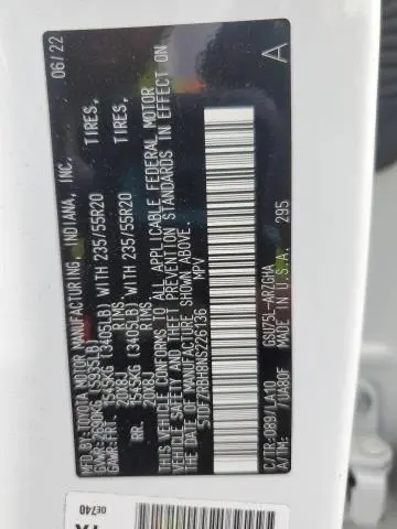 2022 TOYOTA HIGHLANDER PLATINUM  