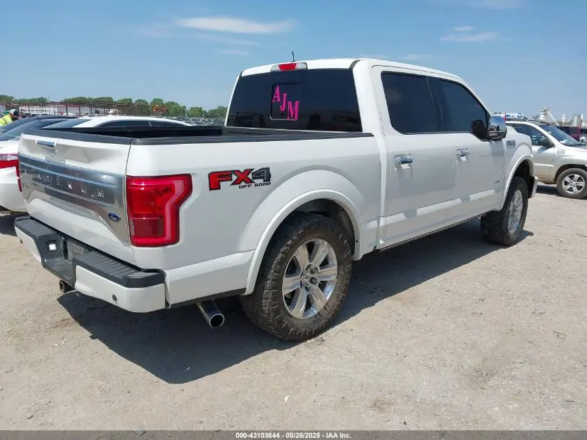 2017 FORD F-150 PLATINUM
