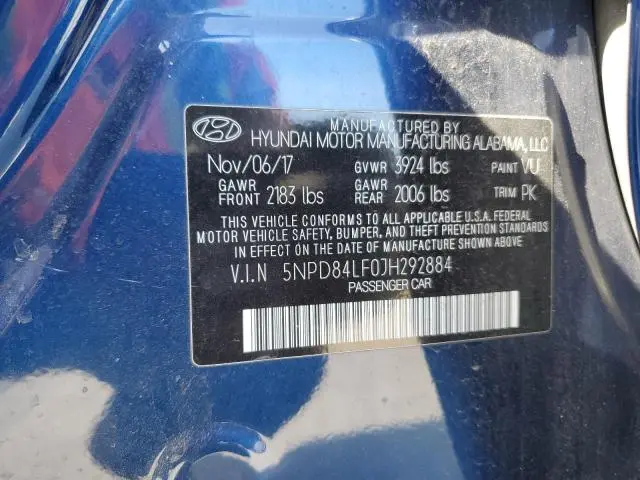 2018 HYUNDAI ELANTRA SEL