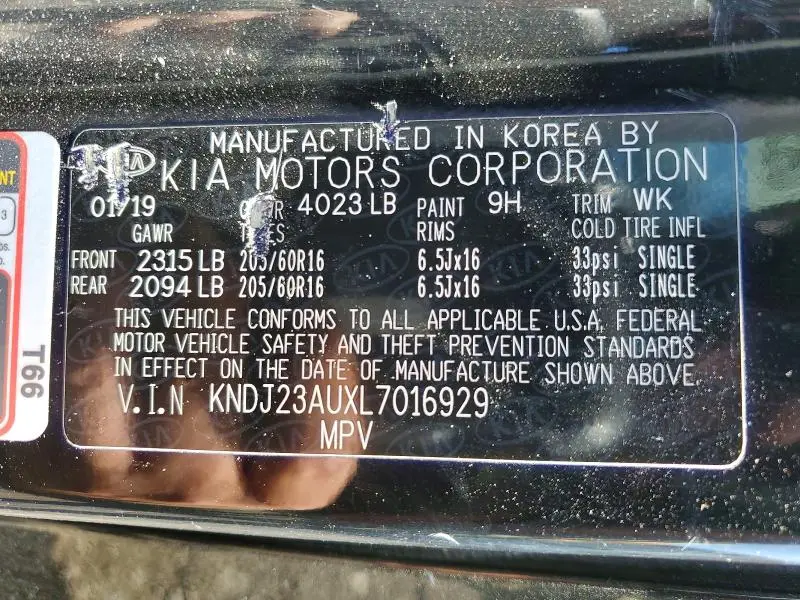 2020 KIA SOUL LX  