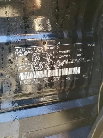 2019 TOYOTA RAV4 XLE  