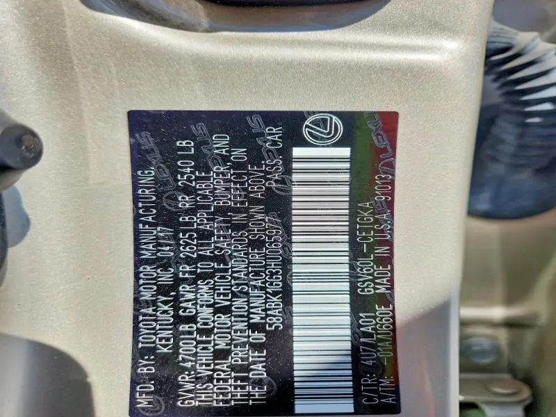 2017 LEXUS ES 350 BASE  