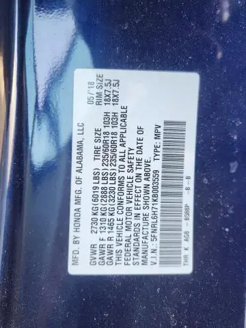 2019 HONDA ODYSSEY EXL  