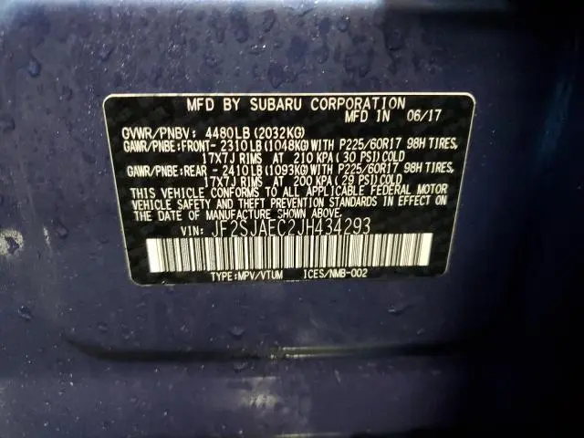 2018 SUBARU FORESTER 2.5I PREMIUM  