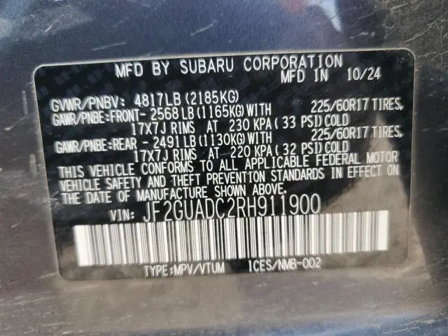 2024 SUBARU CROSSTREK PREMIUM  