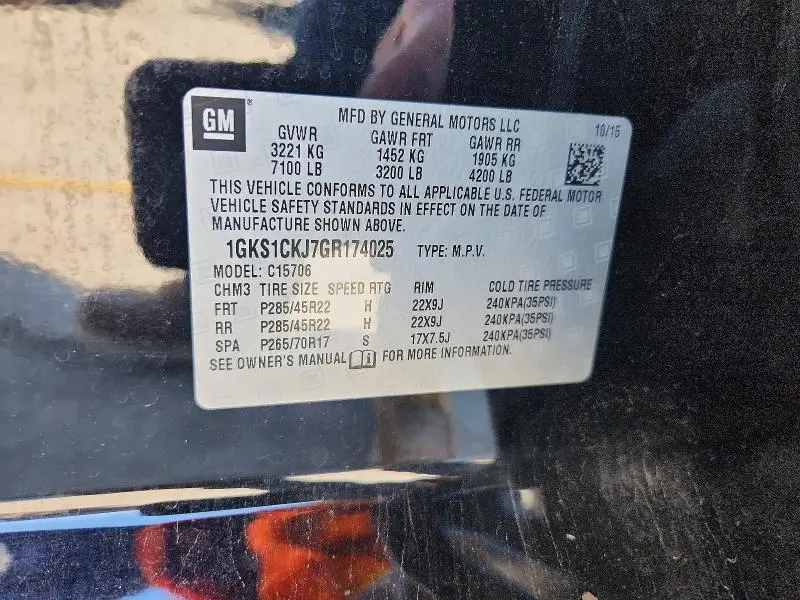 2016 GMC YUKON DENALI  