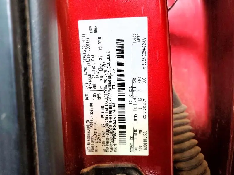 2018 FORD F150 SUPERCREW  