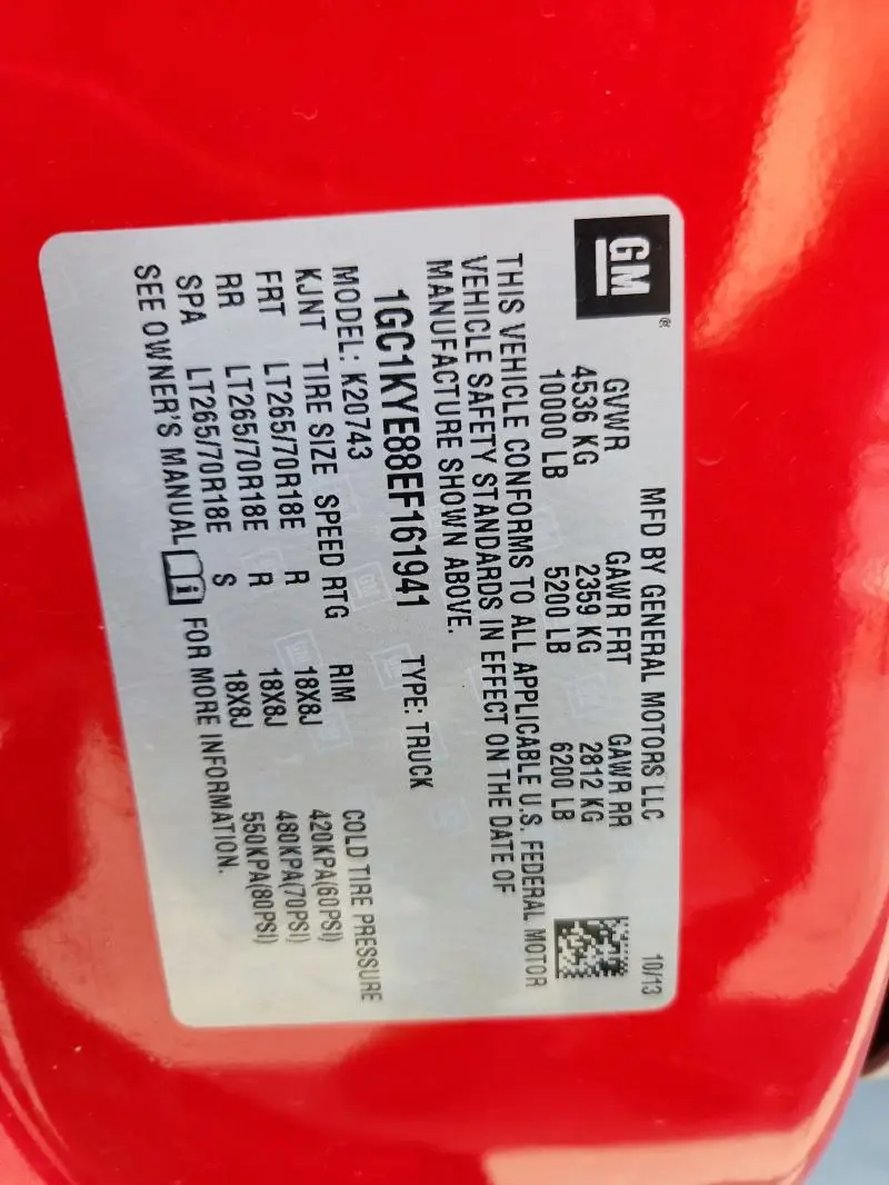 2014 CHEVROLET SILVERADO K2500 HEAVY DUTY LTZ  