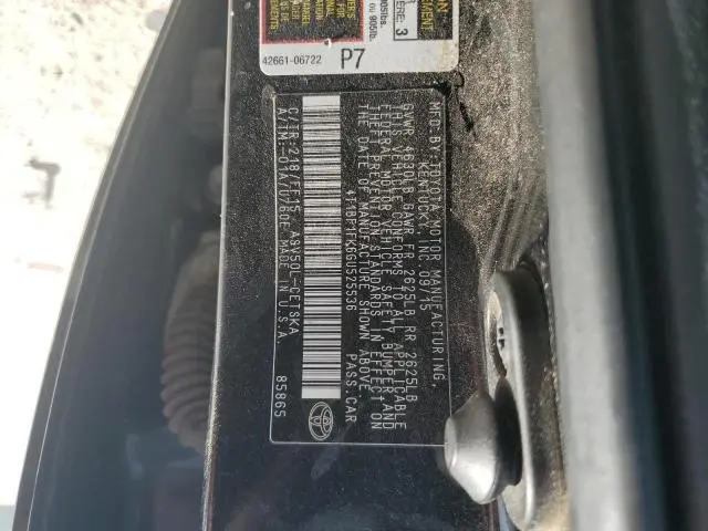 2016 TOYOTA CAMRY LE  