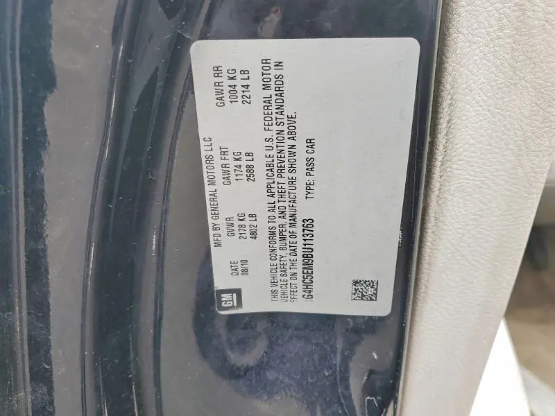 2011 BUICK LUCERNE CXL  