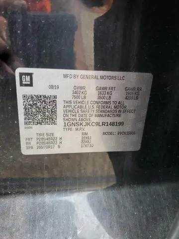 2020 CHEVROLET SUBURBAN K1500 PREMIER  