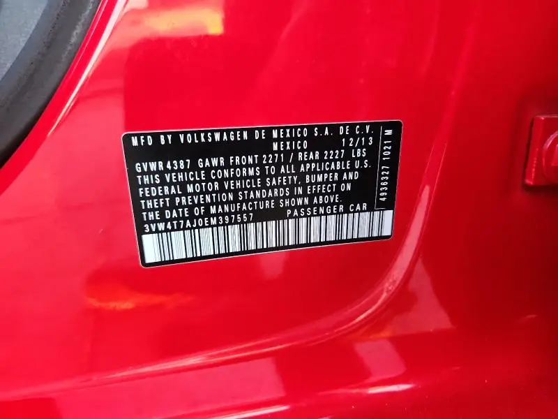 2014 VOLKSWAGEN JETTA