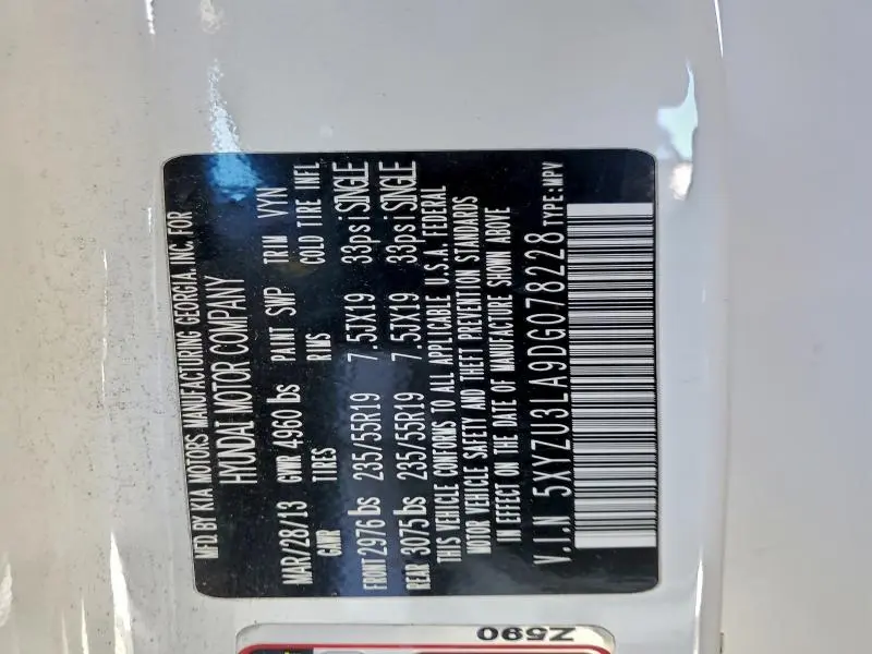 2013 HYUNDAI SANTA FE SPORT   