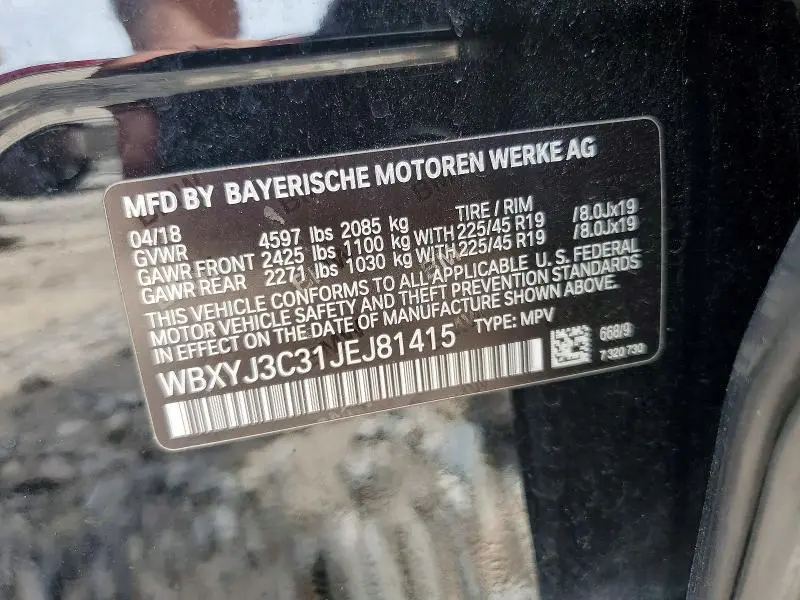2018 BMW X2 SDRIVE28I  