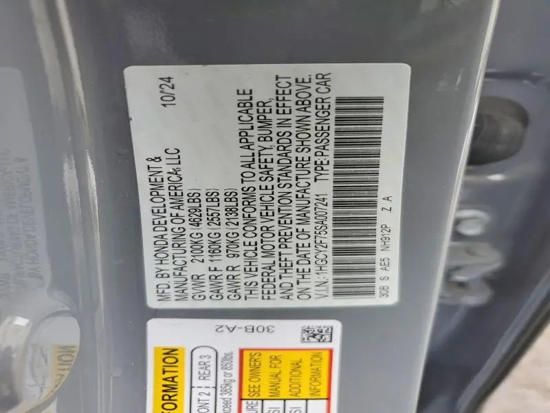 2025 HONDA ACCORD HYBRID SPORT-L  