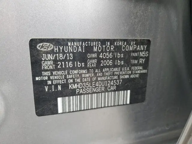 2013 HYUNDAI ELANTRA GT   