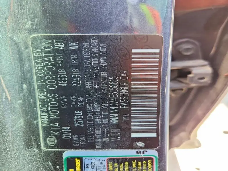 2014 KIA CADENZA PREMIUM  