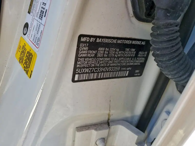 2017 BMW X3 SDRIVE28I  