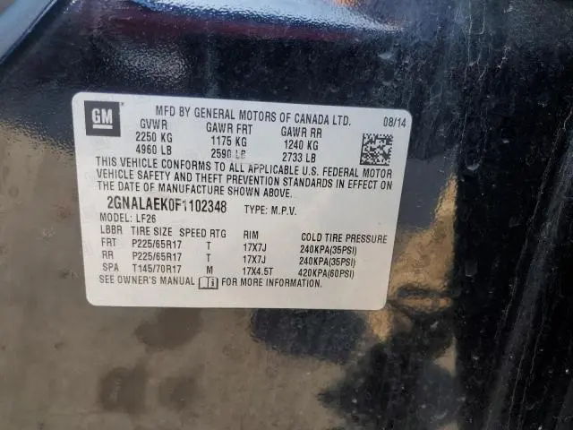 2015 CHEVROLET EQUINOX LS