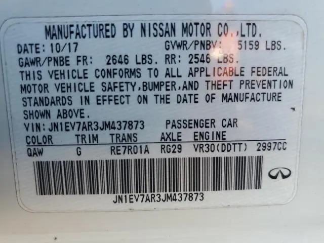 2018 INFINITI Q50 LUXE  