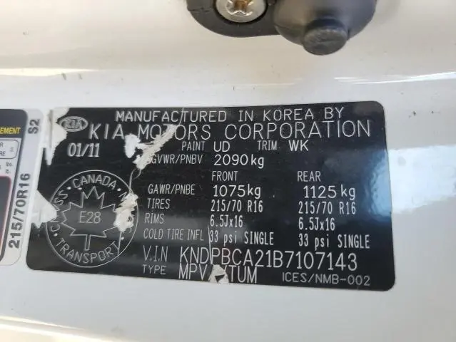 2011 KIA SPORTAGE LX  