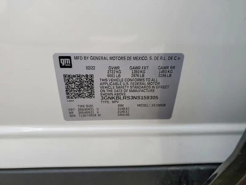 2022 CHEVROLET BLAZER PREMIER  