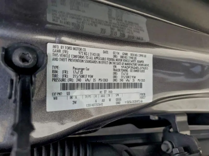 2014 FORD FOCUS TITANIUM  