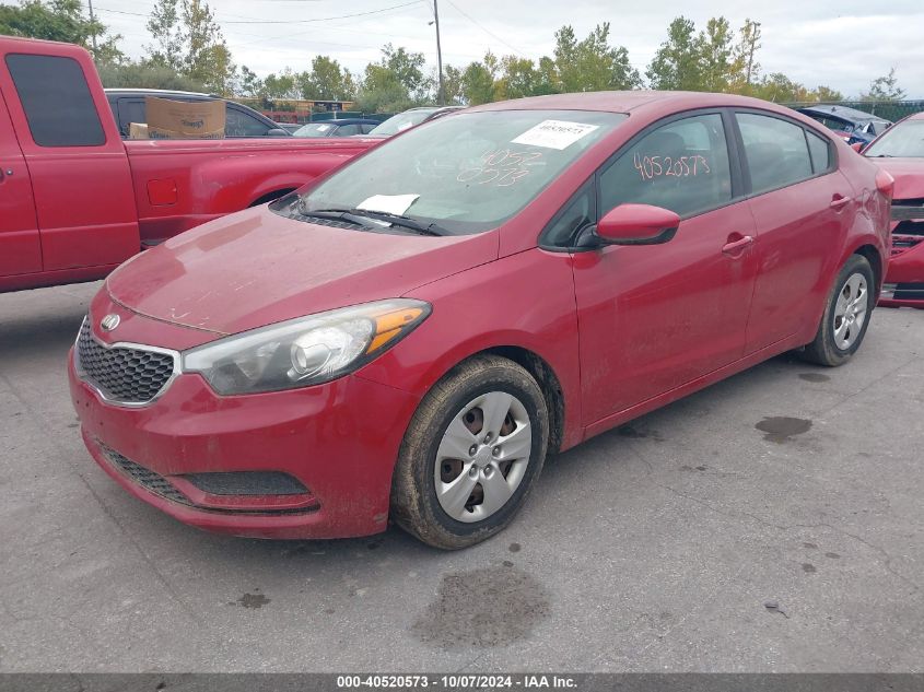 2016 KIA FORTE LX