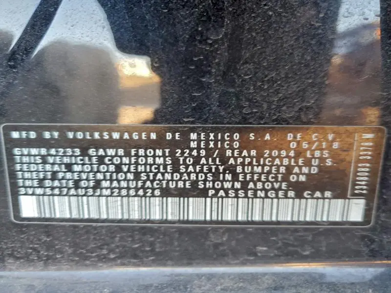 2018 VOLKSWAGEN GTI S  