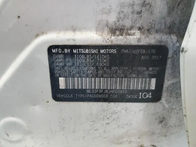 2018 MITSUBISHI MIRAGE G4 ES