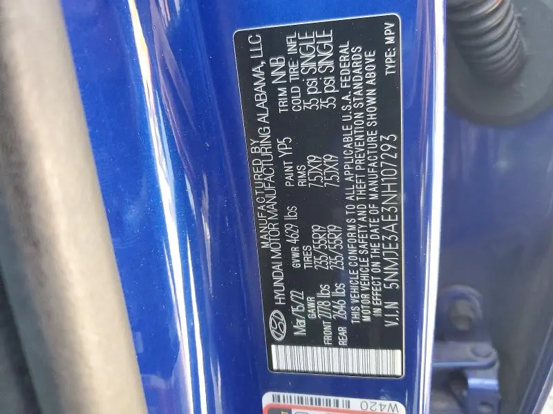 2022 HYUNDAI TUCSON LIMITED  