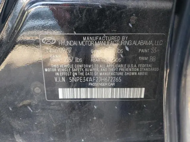2018 HYUNDAI SONATA SEL  