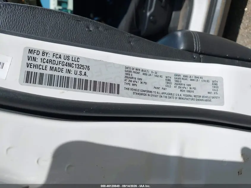 2022 DODGE DURANGO PURSUIT AWD