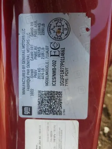 2023 CHEVROLET CAMARO LT1  