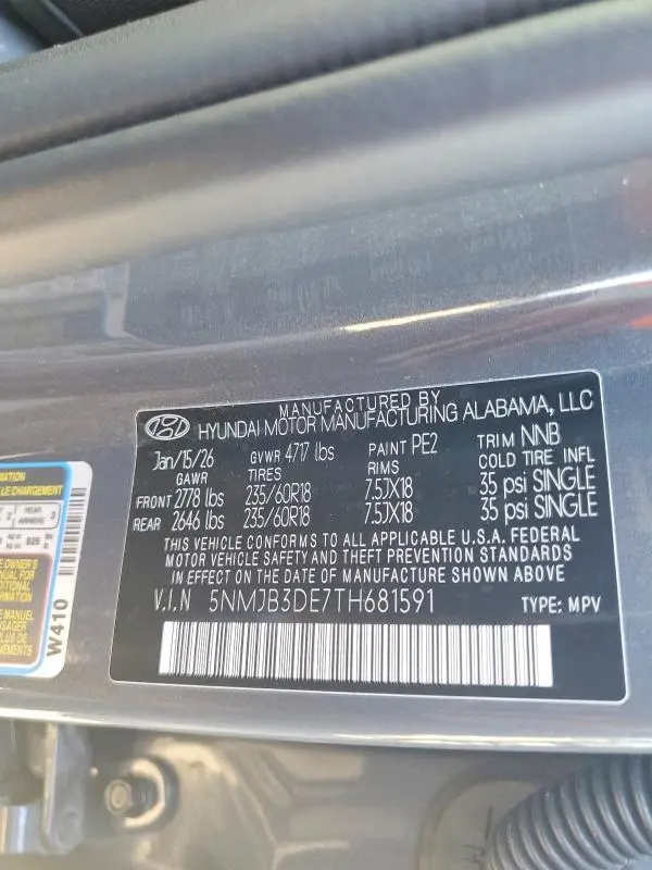 2026 HYUNDAI TUCSON SEL  