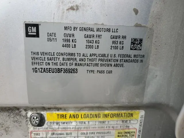 2011 CHEVROLET MALIBU LS  
