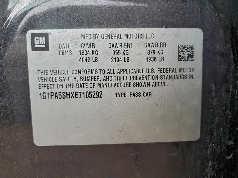 2014 CHEVROLET CRUZE LS  